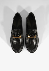 Yasmina Croc Flat
