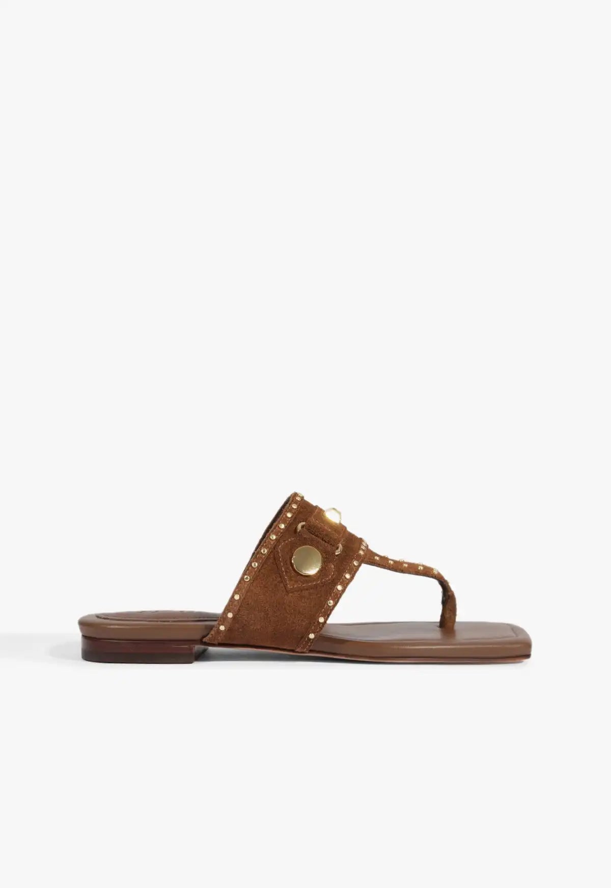 Aria Brown Suede Sandal