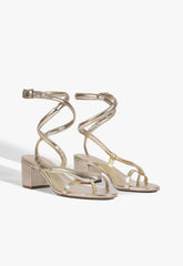 Cleo Metallic Leather Sandal