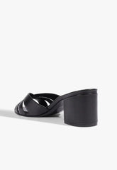 Keefa Block Mule Leather Sandal