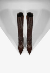 Mikki Up Block Hair Calf Boot