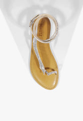 Courtney Metallic Leather Sandal