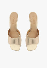 Dethalia Metallic Leather Sandal