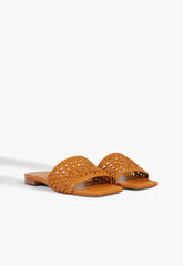 Juliet Leather Flat Sandal