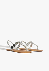Acacia Silver Leather Sandal