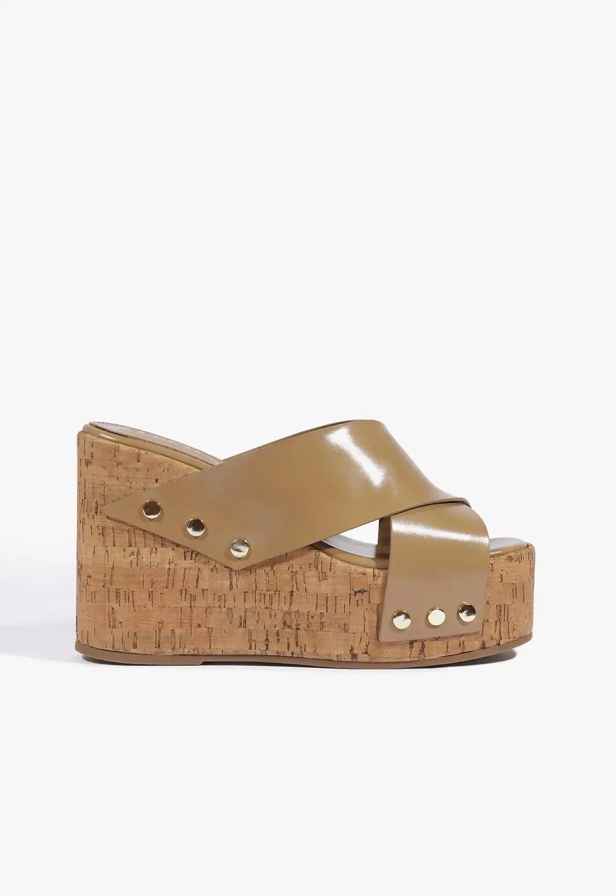 Serena Leather Wedge Sandal