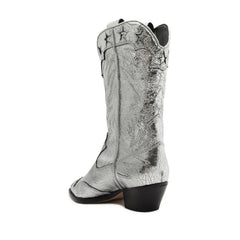 Cicera West Metallic Leather Bootie