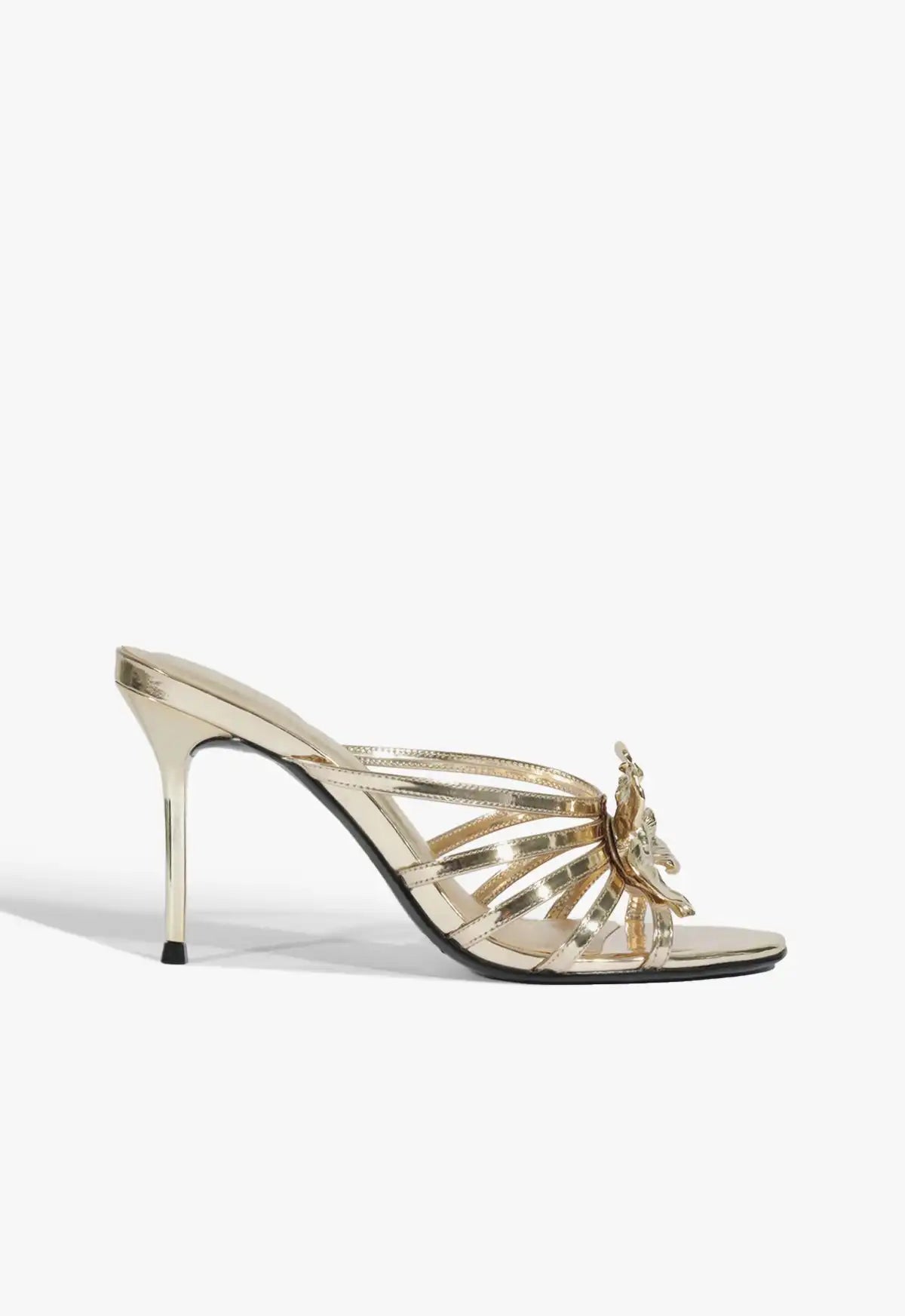 Flora Mule Metallic Sandal