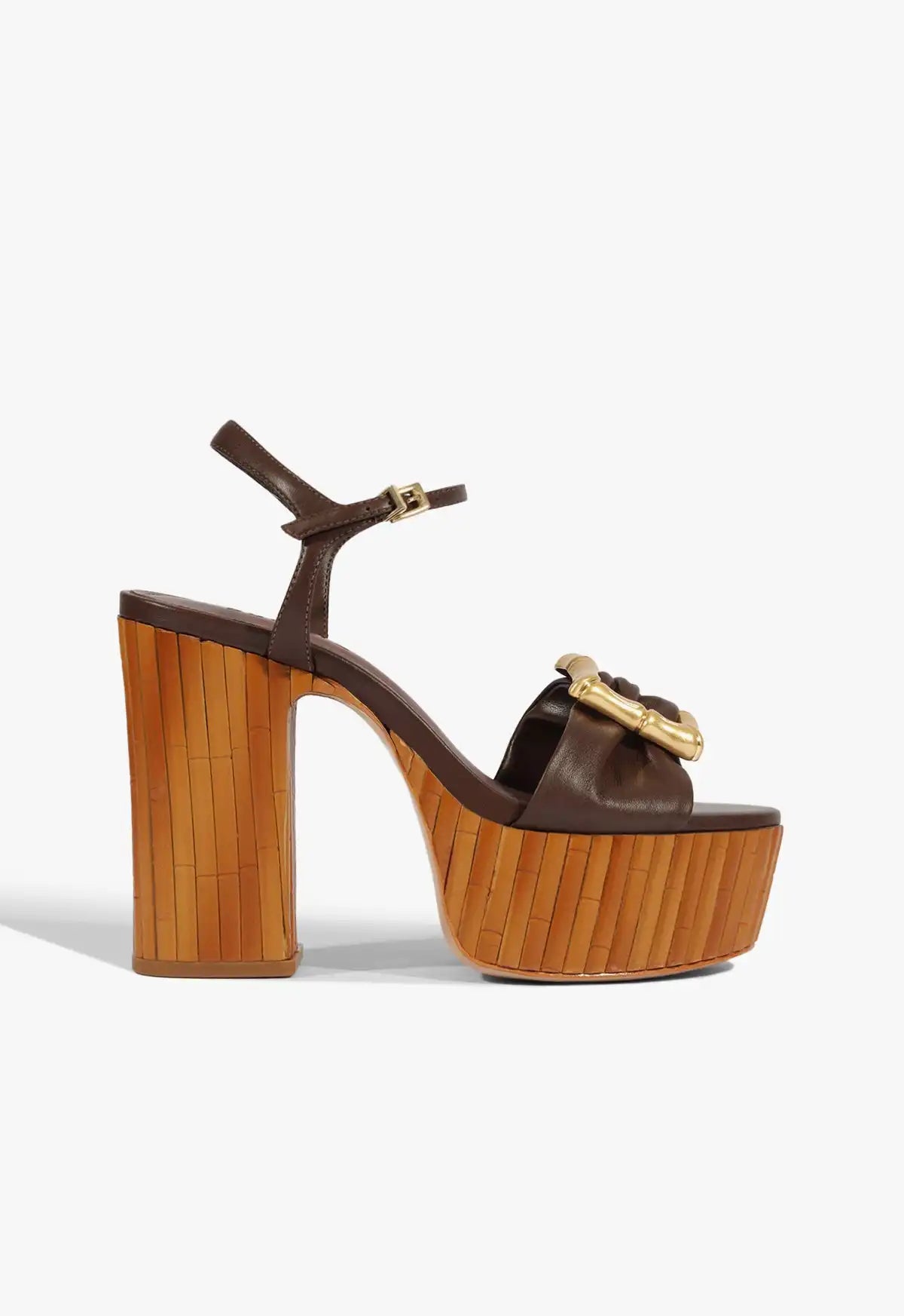Enola Bamboo Leather Platform Sandal