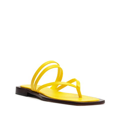 Rania Leather Flat Sandal