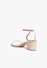 Skye Mid Block Specchio Leather Sandal