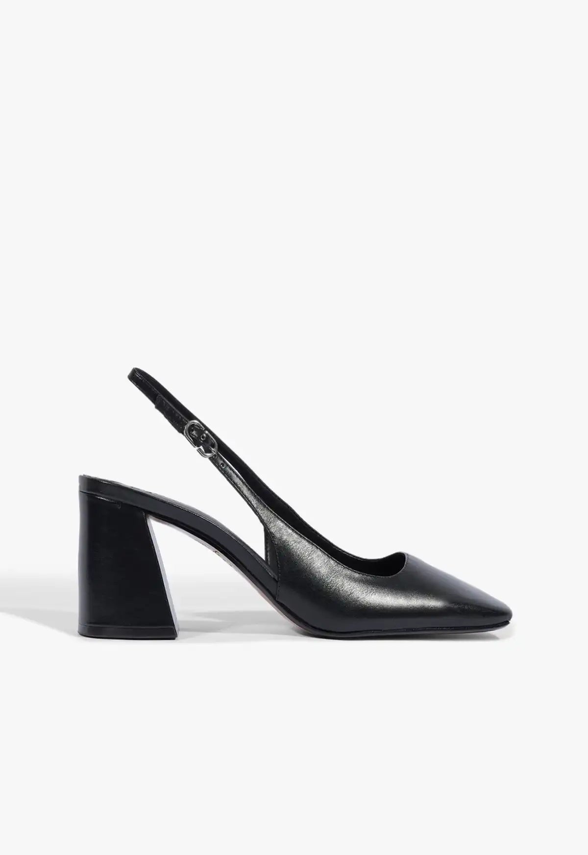Leia Block Leather Pump
