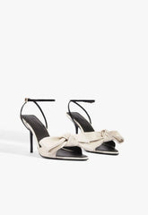 Elodie Buckle Bow Leather Sandal