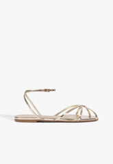 Caeline Buckle Metallic Sandal