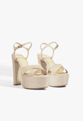 Kiona Raffia Platform Sandal