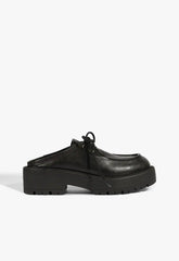Cia Mule Leather Flat