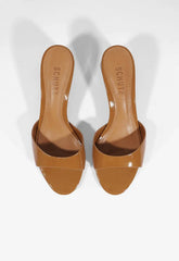 Harriet Mid Mule Patent Sandal