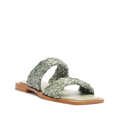 Amani Straw Flat Sandal