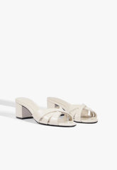 Keefa Block Mule Leather Sandal