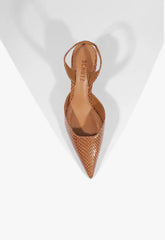 Paola Mid Leather Pump