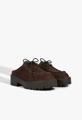 Cia Mule Suede Flat