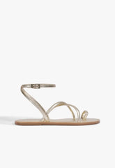 Valeria Leather Flat Sandal