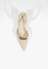 Paola Mid Leather Pump