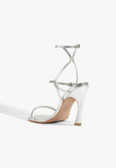 Carly Leather Stiletto Sandal