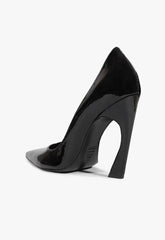Lexi High Sculptural Black Pump