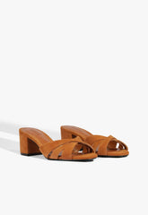 Keefa Block Mule Suede Sandal