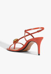 Azure Mid Embellished Leather Sandal