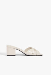 Keefa Block Mule Leather Sandal