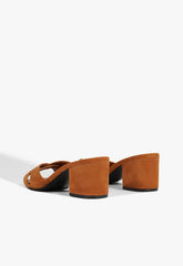 Keefa Block Mule Suede Sandal