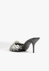 Pearline Leather Stiletto Sandal