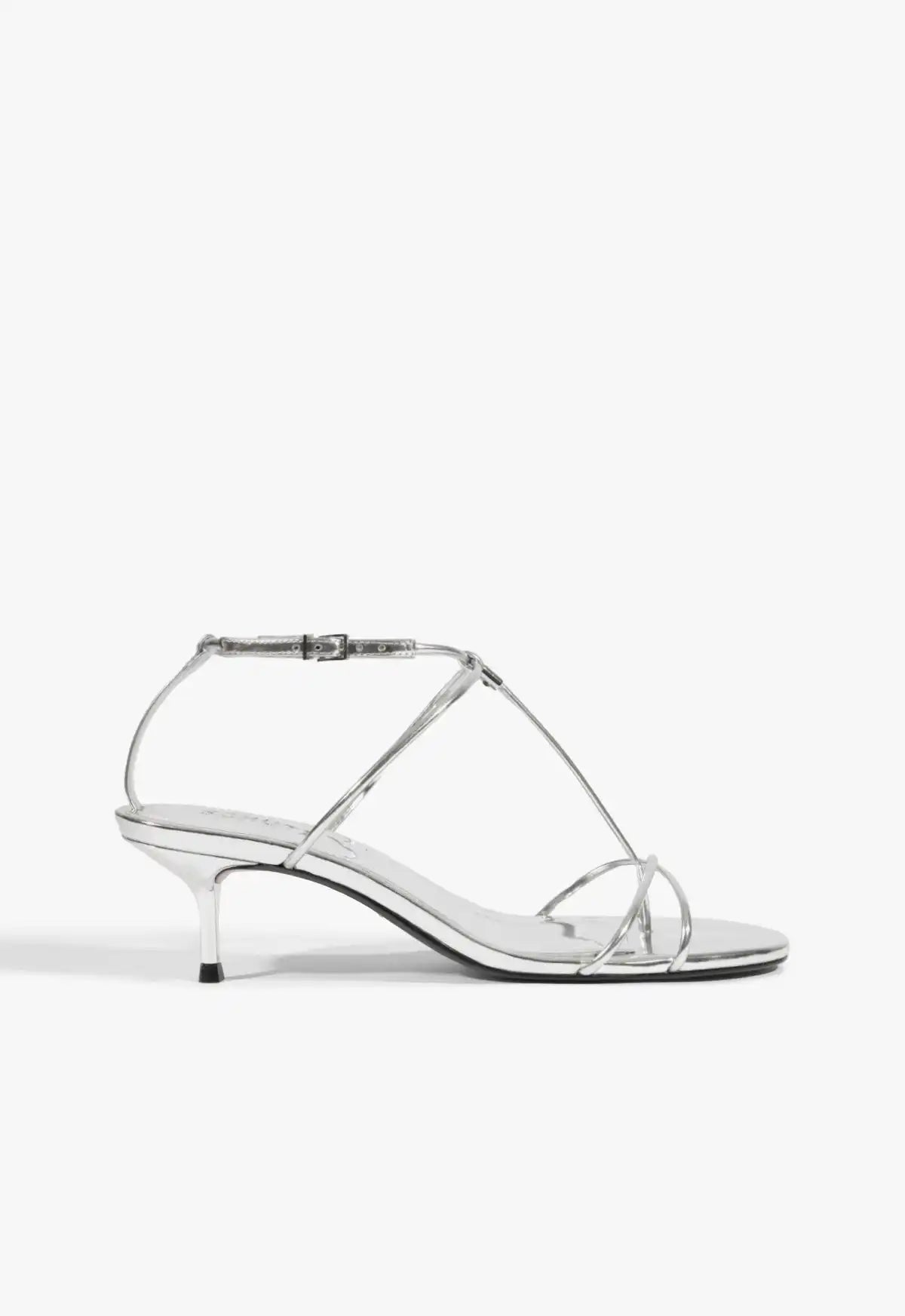 Jules Mid Metallic Leather Sandal