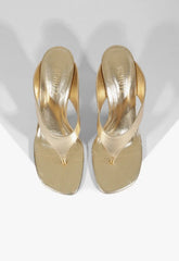 Maya Metallic Leather Sandal