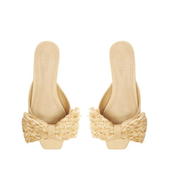 Lienne Straw Flat Sandal