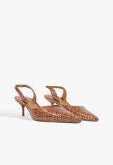 Paola Mid Leather Pump