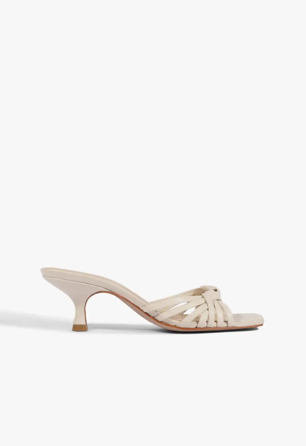 Tara Mule Mid Leather Sandal