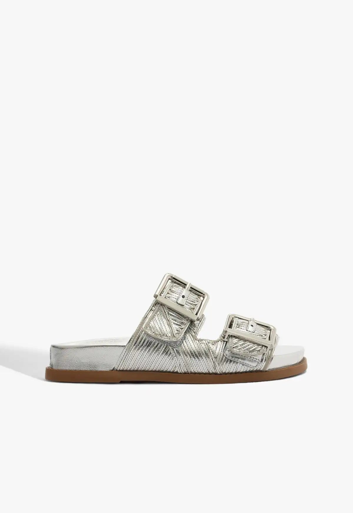 Lupita Buckle Sporty Metallic Sandal