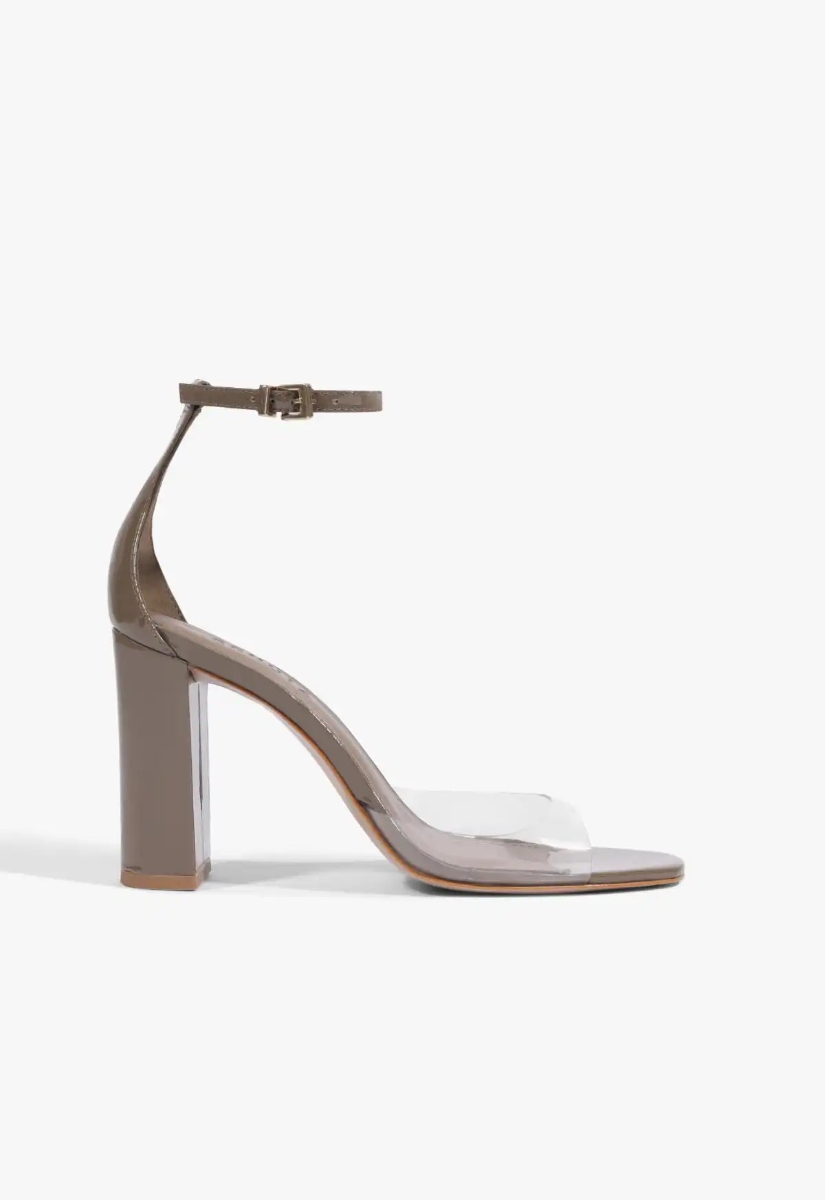 Scarlett Block Vinyl Patent  Sandal