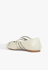 Arissa Gray Leather Ballet Flat