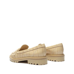 Kristine Crocodile-Embossed Leather Loafer
