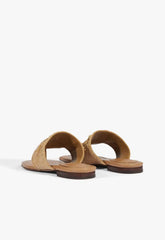 Aria Beige Suede Sandal