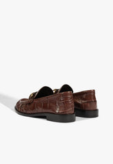 Yasmina Croc Flat