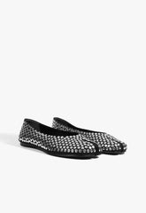 Yumi Studs Leather Ballet Flat
