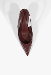 Scarlet Patent Pump
