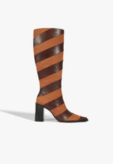 Raffaela Up Chevron Leather Boot