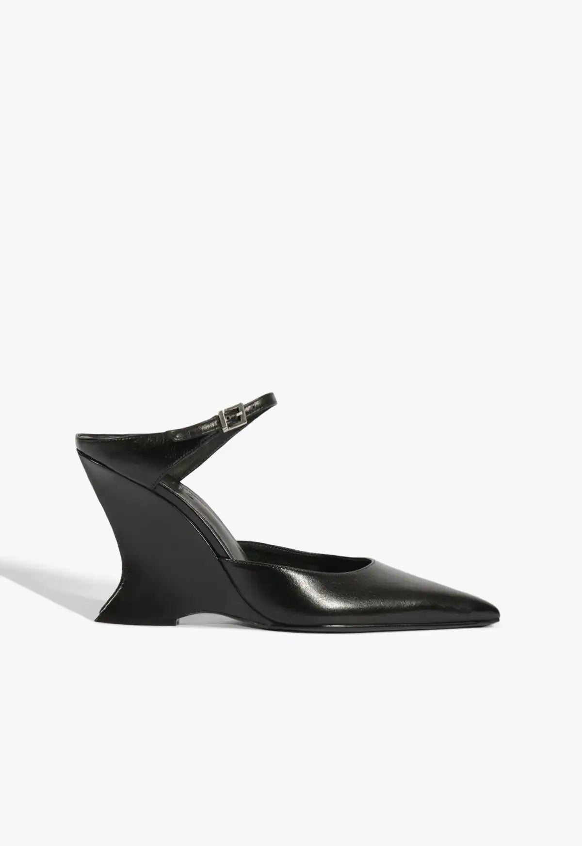 Siena Buckle Mule Leather Pump