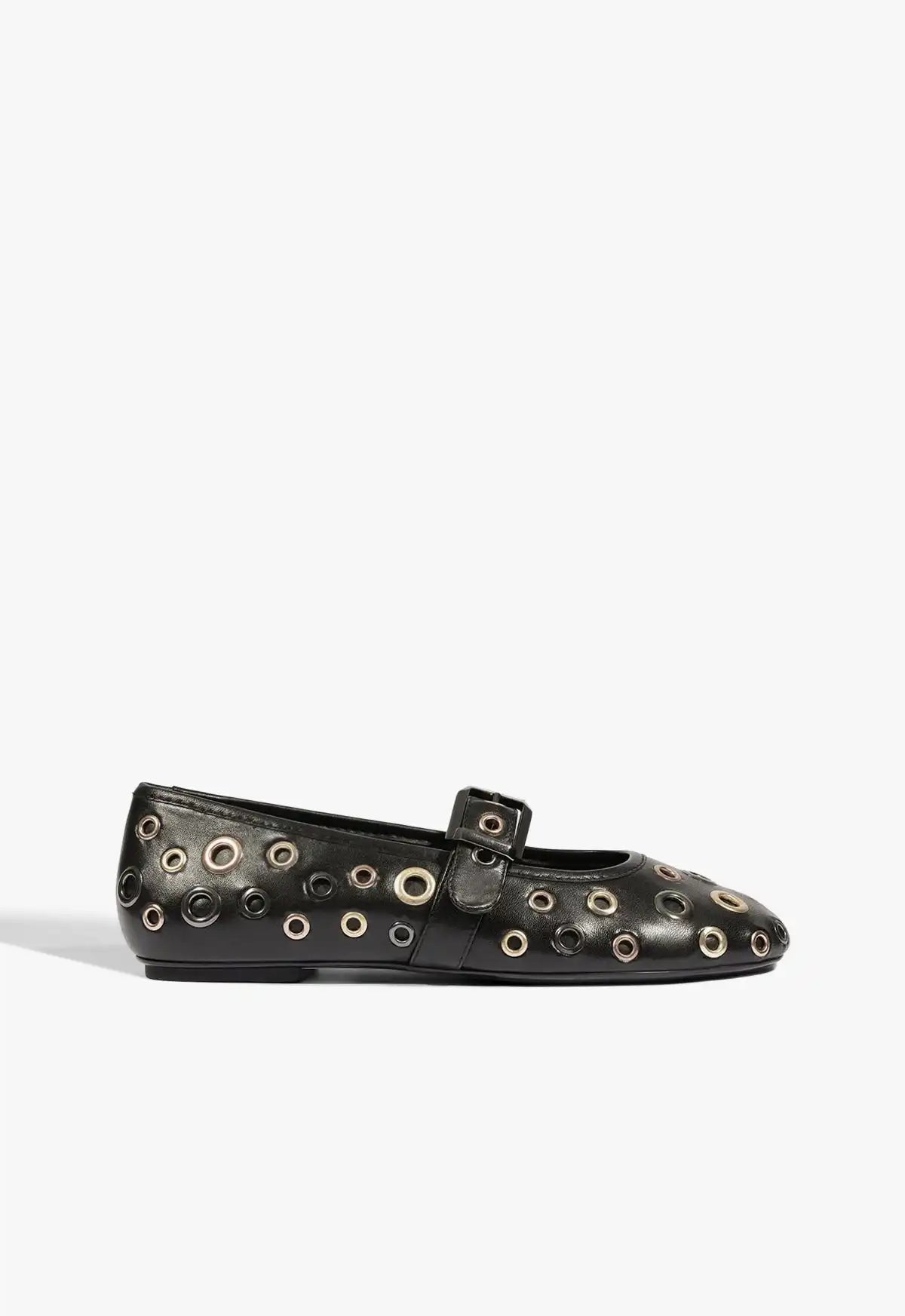 Eiza Leather Flat